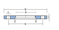 Drawing for 1.50" DIN 2642 FFSO 304/L